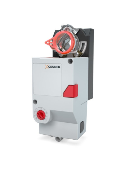 Rotary actuator with fail-safe position, 328QS-024-15B