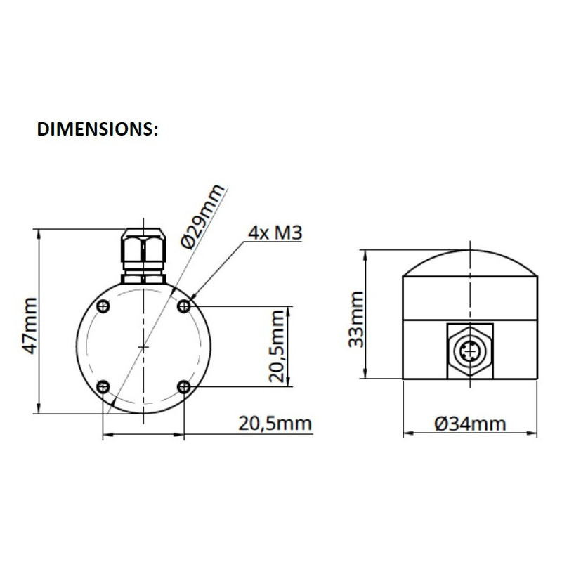 SSR1D SENSOR DE RADIAÇÃO SOLAR