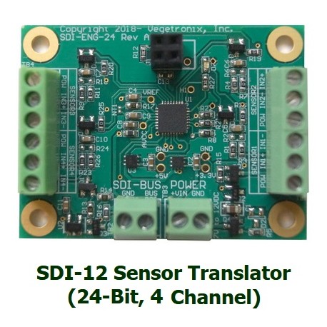 SDI-TRANS-SENSOR24, Tradutor de sensor SDI-12 (24 bits, 4 canais