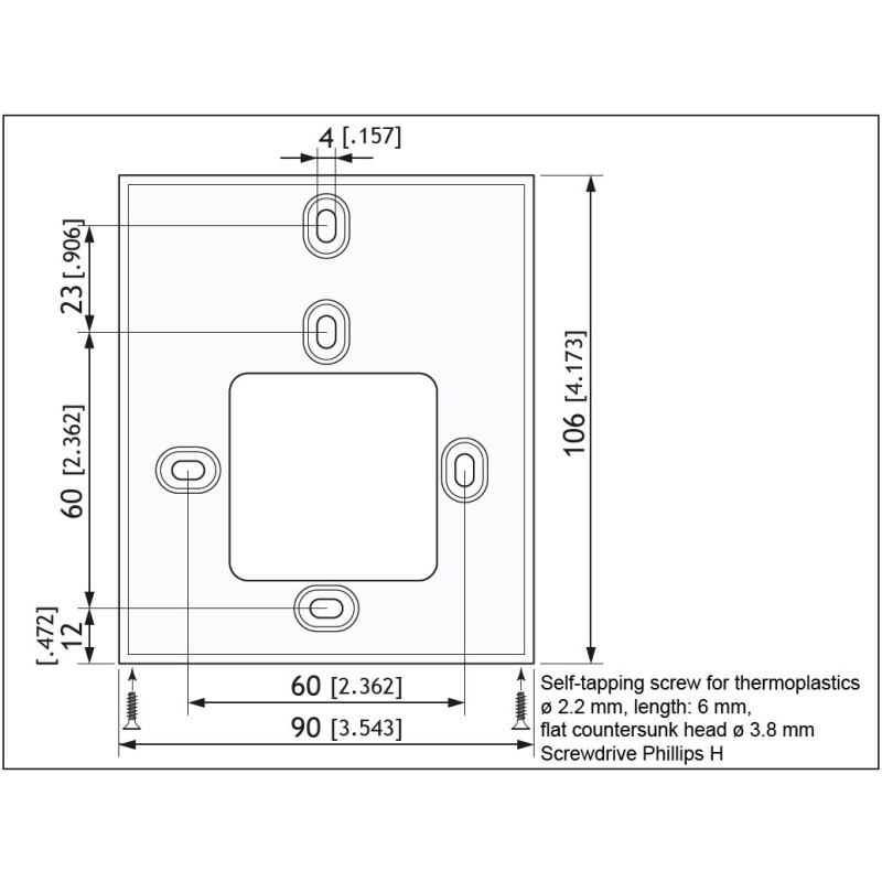 L-STAT Panel de operador de sala, 8 botones, Temp. up/down, Ventilador up/down, Persianas up/down, Luz y menú