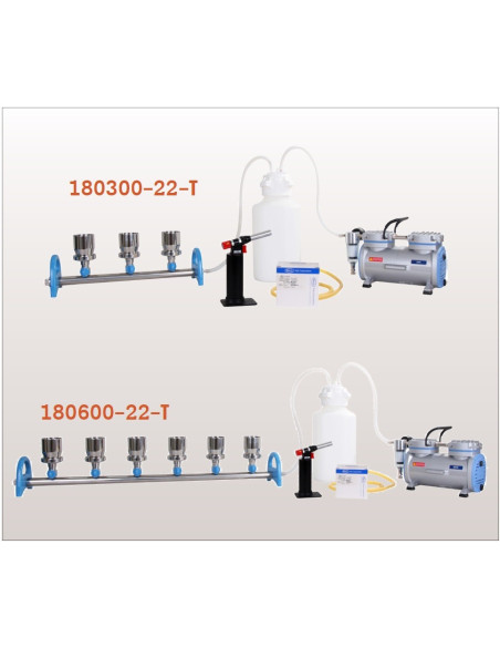 180600-22-T Conjunto de Filtração a Vácuo, sistema completo para Filtração Microbiológica