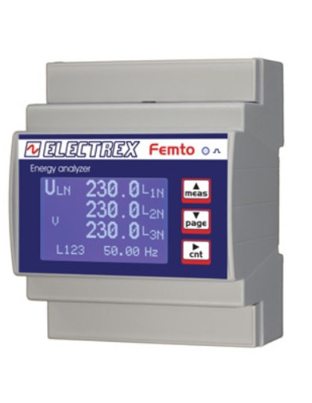 PFA6411-02-B FEMTO D4 RS485 Analisador de Energia 230-240V