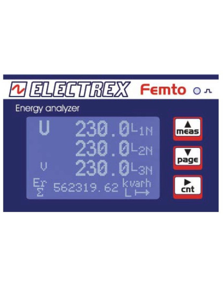 PFA6411-02-B FEMTO D4 RS485 Power Analyzer 230-240V