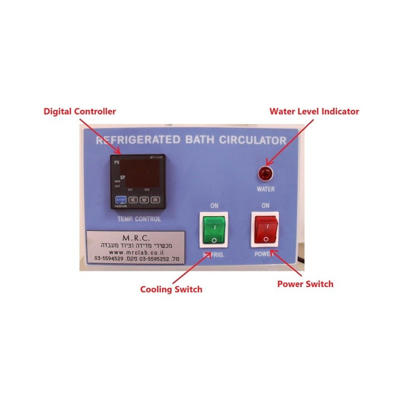 MRC Lab WBL-100/101/200 Baño Circulador -30 a 100 ºC, caudal 9 litros/min