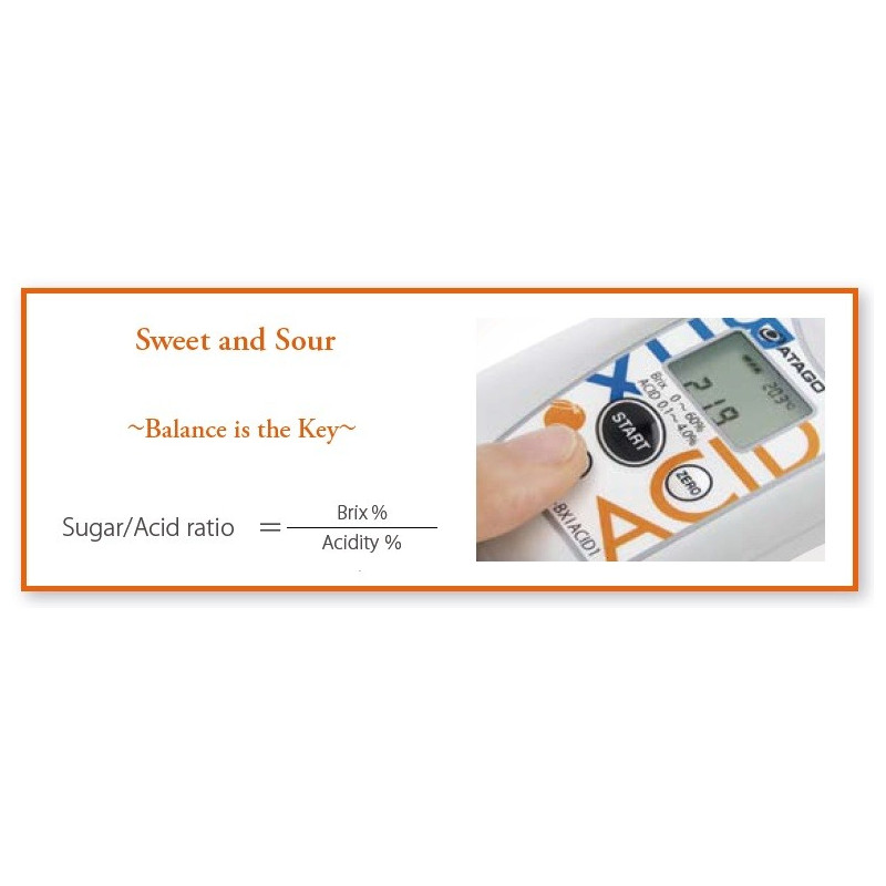 PAL-BX-ACID9 Digital ºBrix and acidity refractometer for pineapple