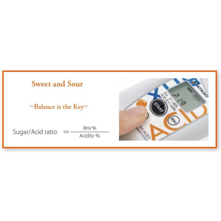 PAL-BX-ACID9 Digital ºBrix and acidity refractometer for pineapple
