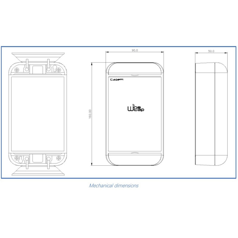 WSD12PS-4AIMx Registrador de Datos de 4 canales con fuente de alimentación de +12/24Vdc @100mA para transductores