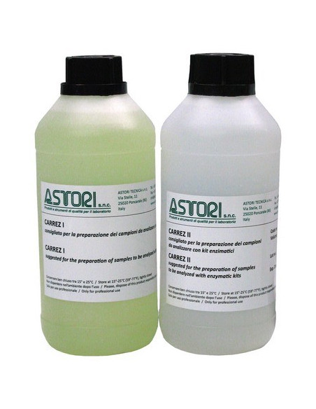 Astori Carrez I and II Reagents for sample preparation