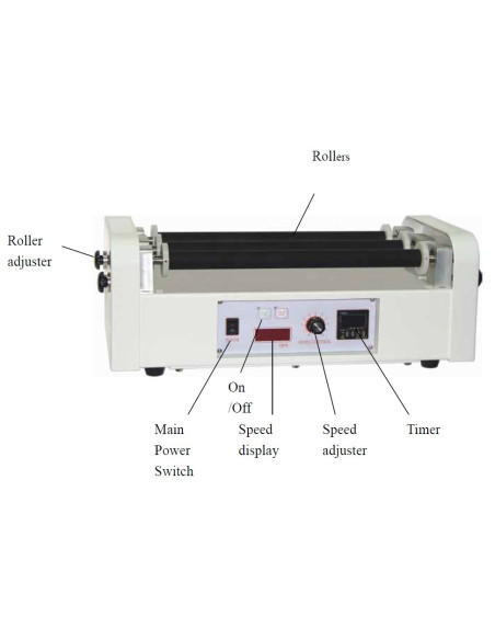 MRC Lab. RJM-30D Benchtop roll jar mill-300mm, pot dia. 65-85mm