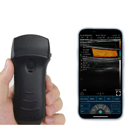 Konted C10TX Sonda dual ultrasónica Multiuso convexa + lineal + escaner cardíaco