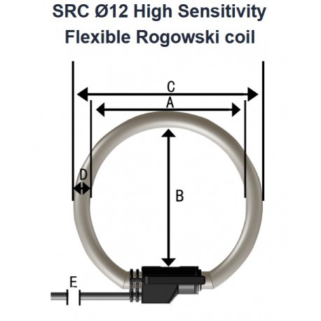 Meatrol AO-SRC-100 333mV high Sensitivity Thick Rogowski coil