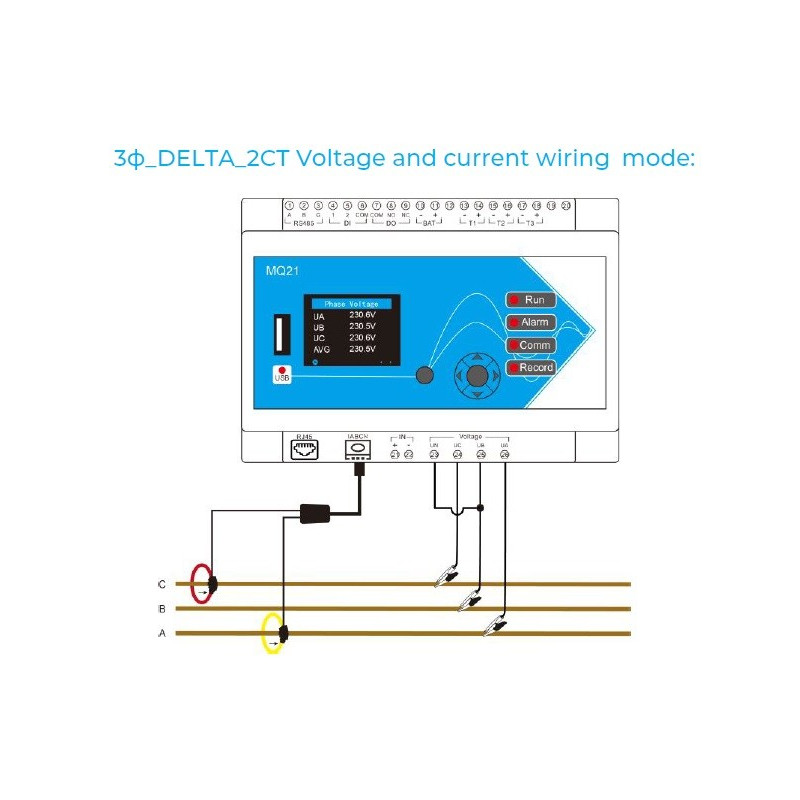 Meatrol MQ21 Analisador de Qualidade de Energia