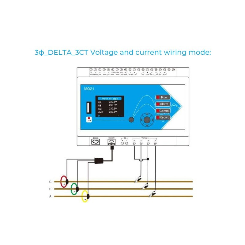 Meatrol MQ21 Analisador de Qualidade de Energia