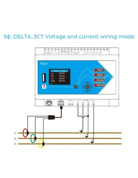 Meatrol MQ21 Analisador de Qualidade de Energia