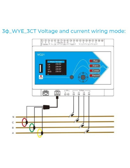 Meatrol MQ21 Power Quality Analyzer