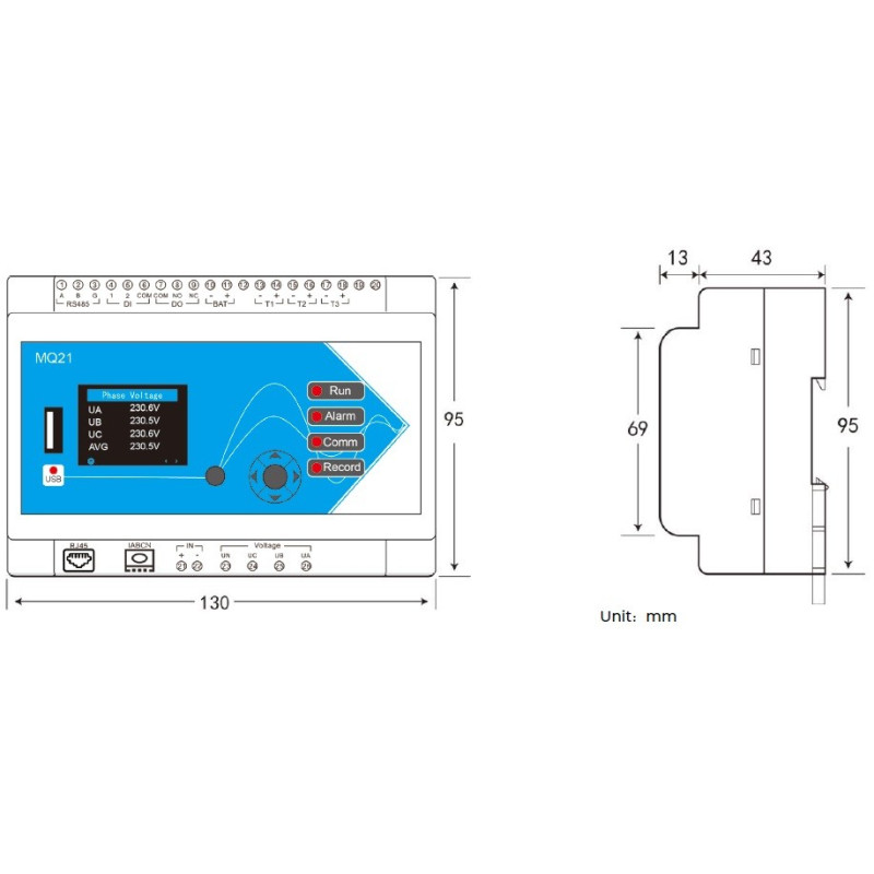 Meatrol MQ21 Power Quality Analyzer