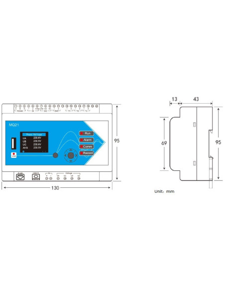 Meatrol MQ21 Power Quality Analyzer