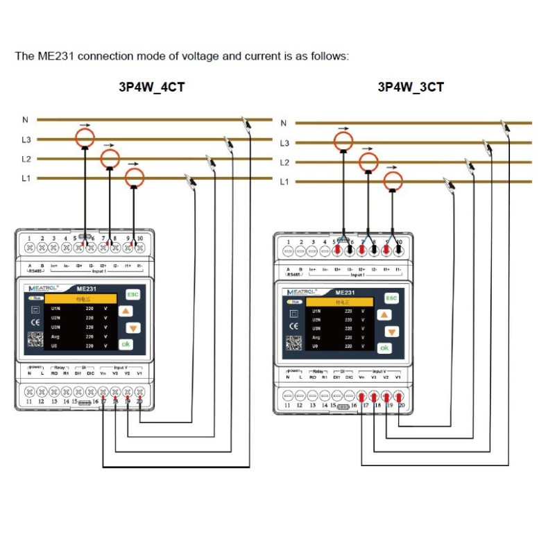 Meatrol ME231 Three-phase multifunctional smart meter