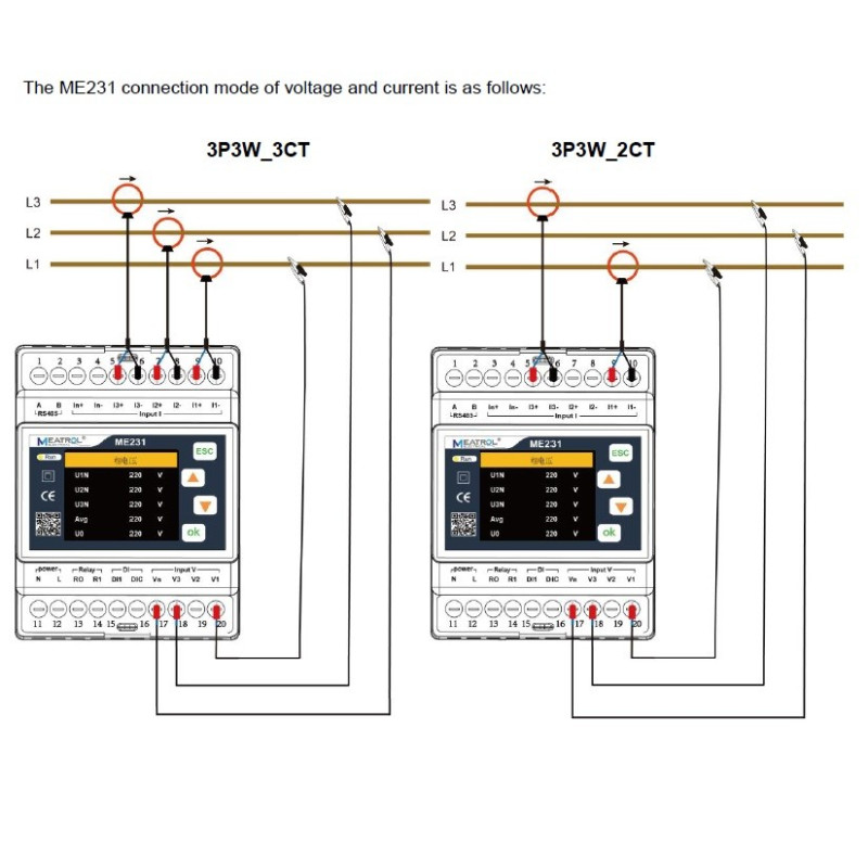 Meatrol ME231 Three-phase multifunctional smart meter