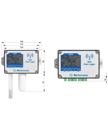 HD 50 N/1 TC Data logger de Temperatura