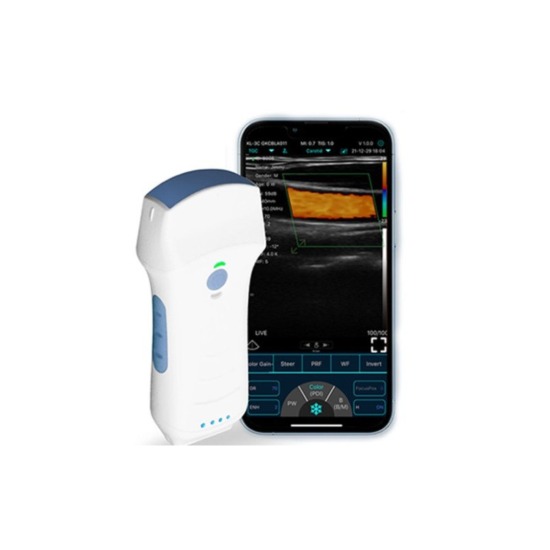 Konted C10TX Sonda dual ultrasónica Multiuso convexa + lineal + escaner cardíaco
