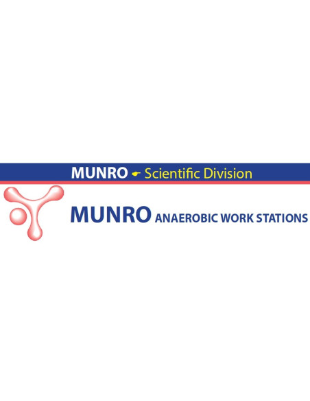 Munro AW800TGRF4P Câmara Anaeróbica/Estação de Trabalho: 4 luvas, para 800 placas de Petri