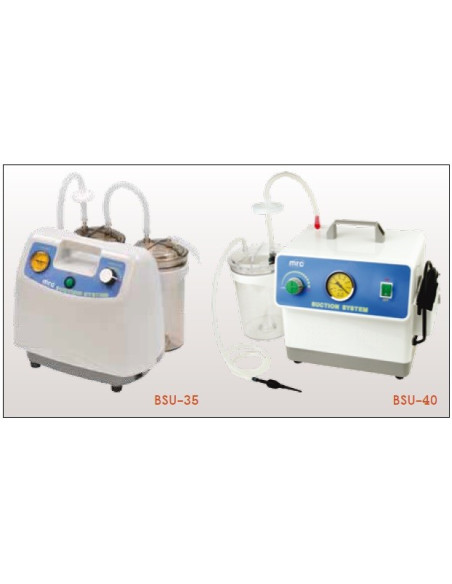 MRC BSU-40 Sistema portátil de Biossucção 38 litros/min com garrafa de sucção de 3000 cc