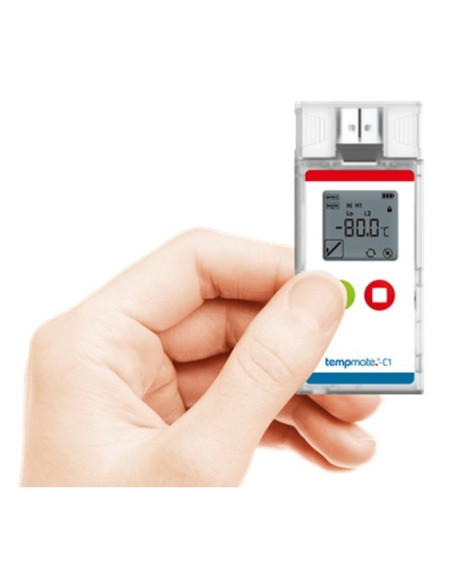 Tempmate-C1 solución para monitorización de Hielo seco y Crio