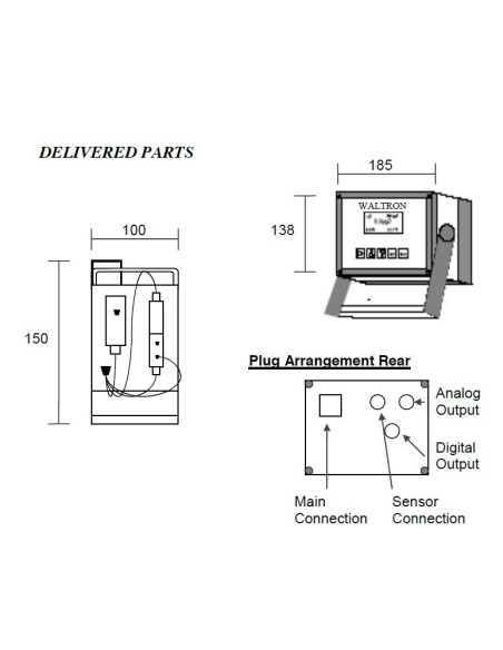 9091C Analizador de Hidrógeno Disuelto Portable
