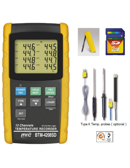 MRC BTM-4208SD (Type K thermocouples optional)