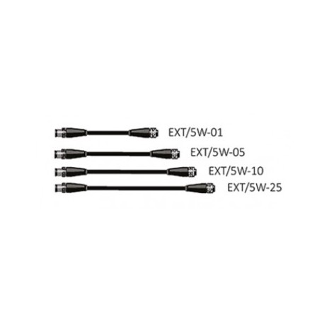 cables de extensión, 5 vías M12