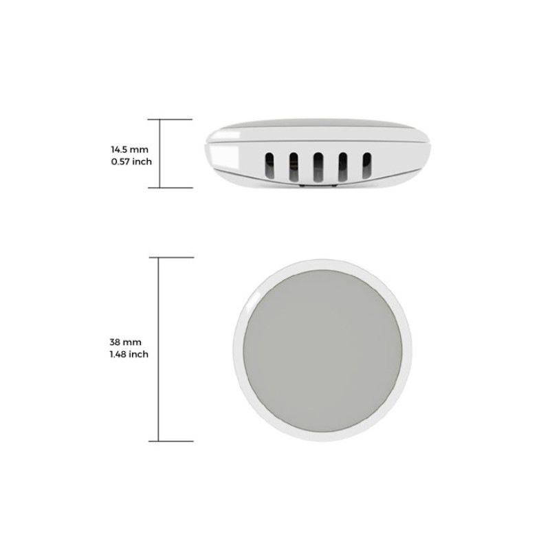 Tempo Disc Maxi™, Baliza y registrador de datos con sensor inalámbrico de Temp., Humedad y Punto de Rocío