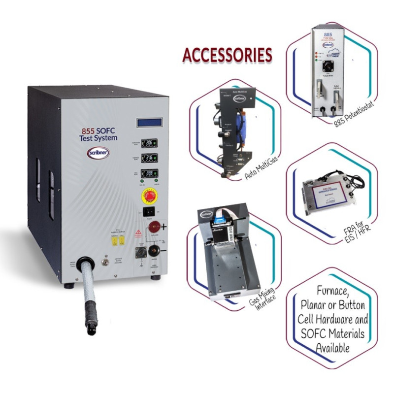 Scribner 855 Sistema de teste de Célula de Combustível SOFC