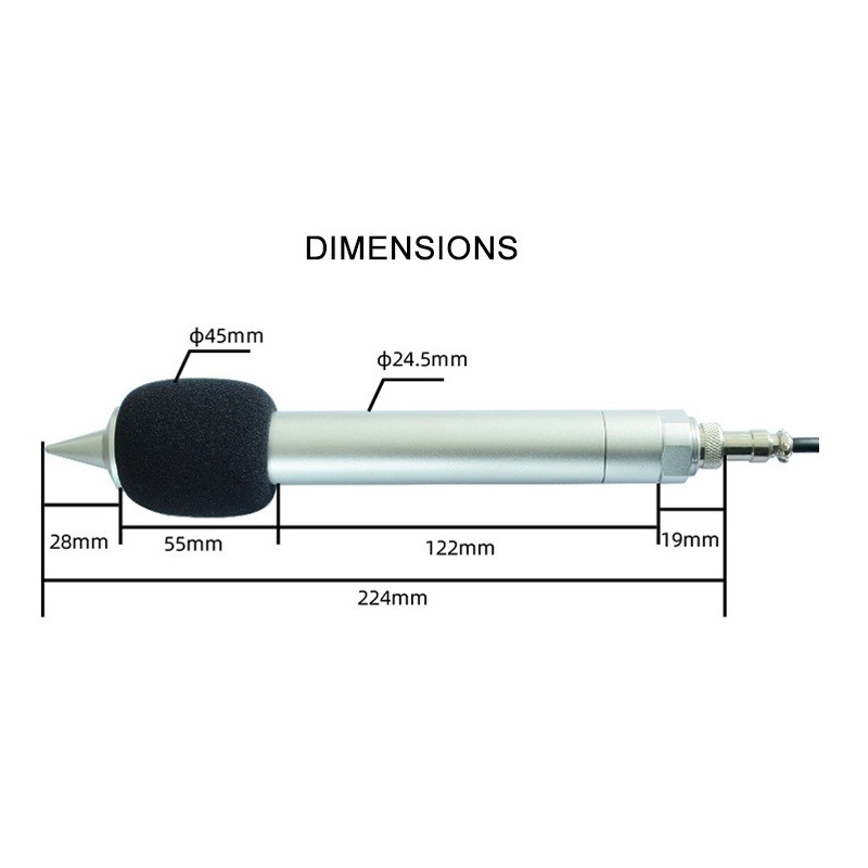 CC-E04 Sensor de ruído de haste longa de alta especificação
