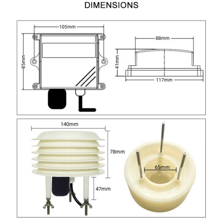 CC-E04 Sensor de ruído de haste longa de alta especificação