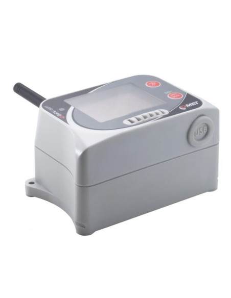 Comet U3832G Registrador de dados sem fio de temperatura e umidade relativa IoT com detector de inundação, modem 4G