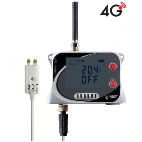 Comet U3832G IoT Wireless Temperature and Relative Humidity Datalogger with flood detector, 4G modem