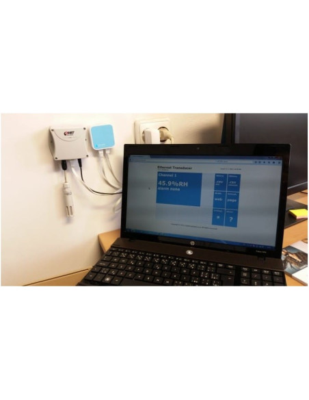 Comet P8653 Web Sensor com PoE - dois canais com detector de inundação e entradas binárias