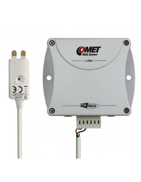 Comet P8653 Sensor Web con PoE - dos canales con detector de inundaciones LD-81