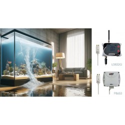 Comet P8653 Web Sensor with PoE - two channels with flood detector and binary inputs