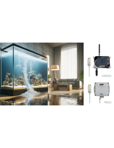 Comet P8653 Web Sensor com PoE - dois canais com detector de inundação e entradas binárias