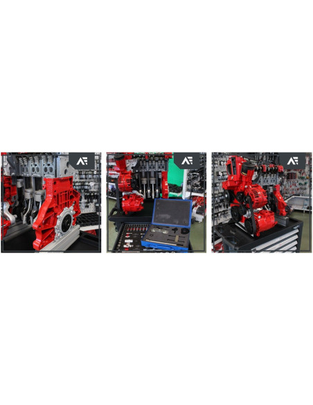 AutoEDU IVDB03 Entrenador Educativo de Motor gasolina DOHC ½ corte