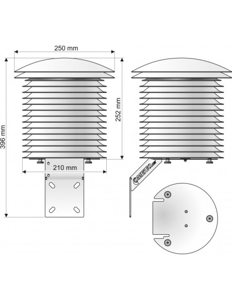 COMETEO Multi-Plate Professional Radiation Shield for Meteorological Sensors