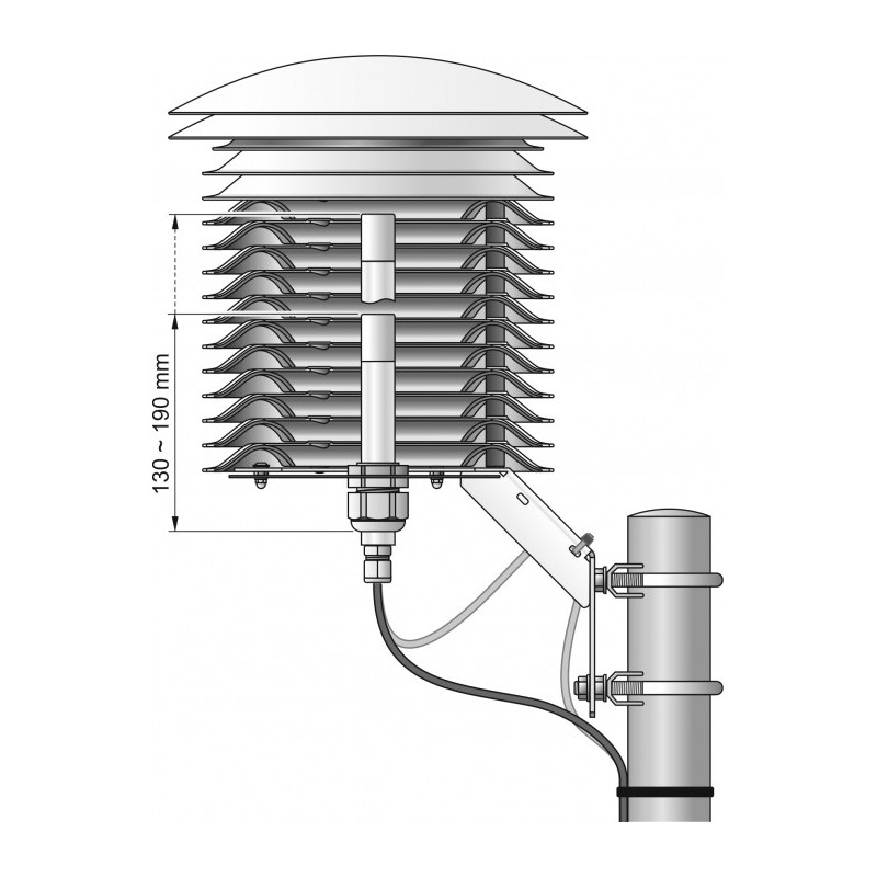COMETEO Multi-Plate Professional Radiation Shield for Meteorological Sensors