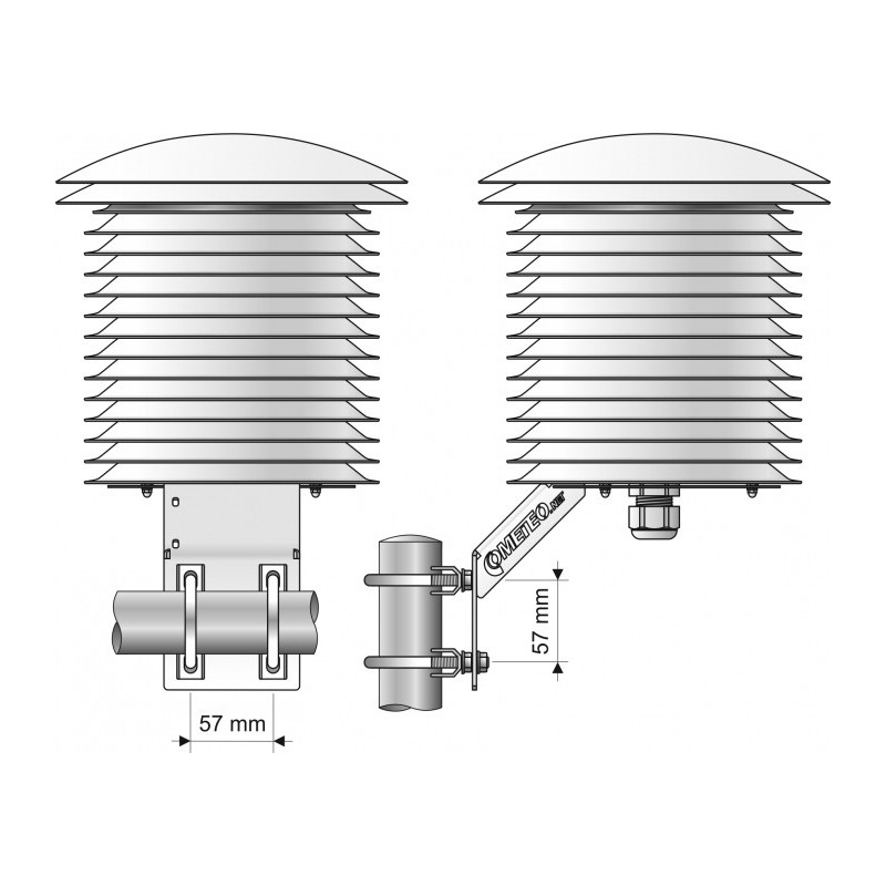 COMETEO Multi-Plate Professional Radiation Shield for Meteorological Sensors