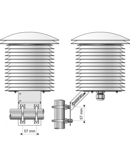 COMETEO Multi-Plate Professional Radiation Shield for Meteorological Sensors