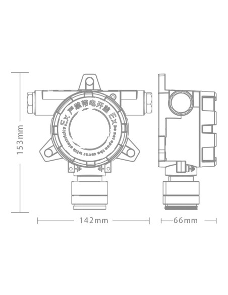 Detector de Gás Fixo GTYQ-S10
