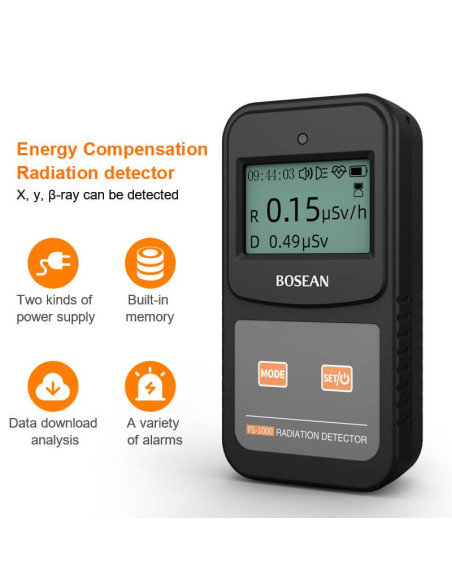 Detector de Radiação Nuclear AO-FS-1000 - Alta Precisão