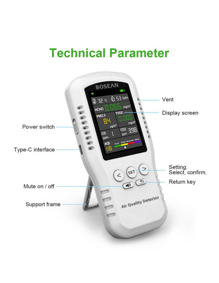 Monitor de Qualidade do Ar AO-T-Z01