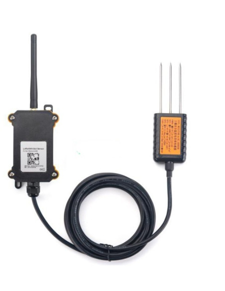 Sensor LoRaWAN de Humedad y CE del Suelo para IoT Agrícola